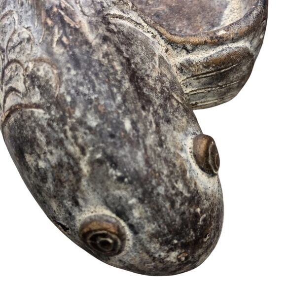 Ying and Yang Koi Votive Candle Holders Approximately 6.5 inch Clay Tan Brown - Picture 8 of 16